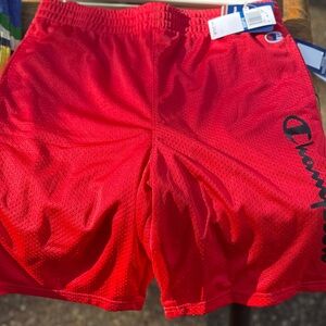 Champion Men's Bold Red Athletic Shorts
